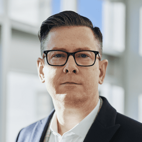 man with glasses
